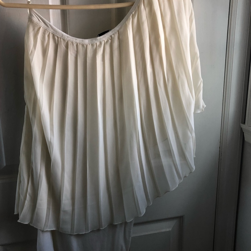 Size small, white, one shoulder, mini dress